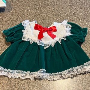 Vintage baby velvet holiday dress